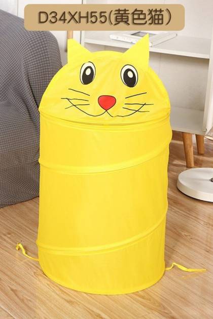 Корзина для игрушек Котенок желтый