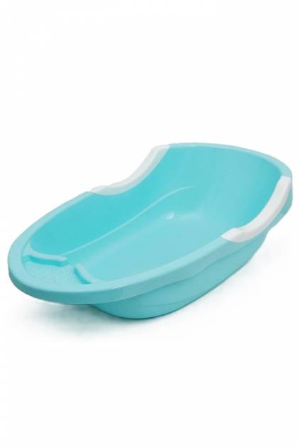 Ванночка Голубая Бамбино Малышок с белыми бортиками