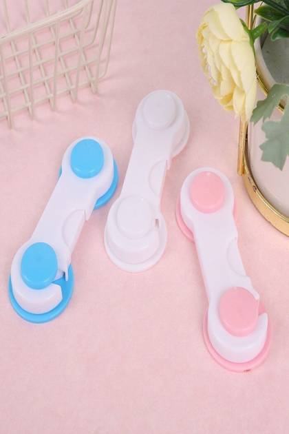 Замок-блокиратор для шкафчиков пластиковый (Цвет: Розовый)