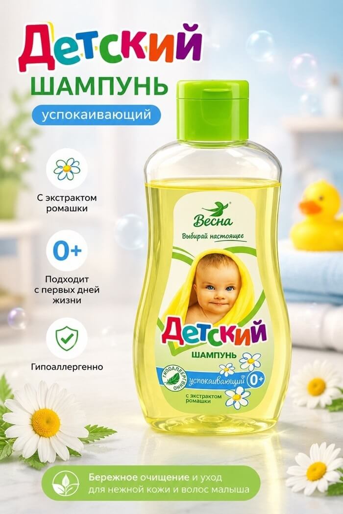 Шампунь детский успокаивающий Весна