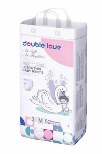 Подгузники-Трусики Double Love M-52 шт