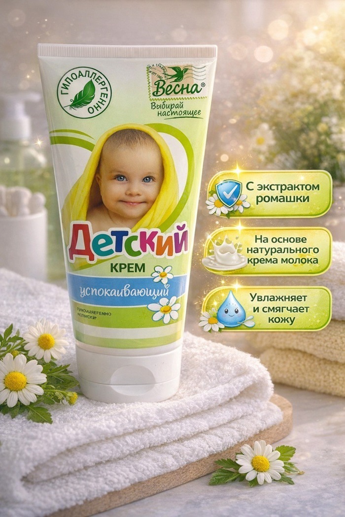 Крем детский успокаивающий Весна 150 мл