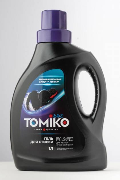 Гель для стирки Томико для темныхт вещей 1л