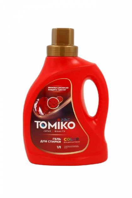 Гель для стирки Томико для цветных вещей 1л