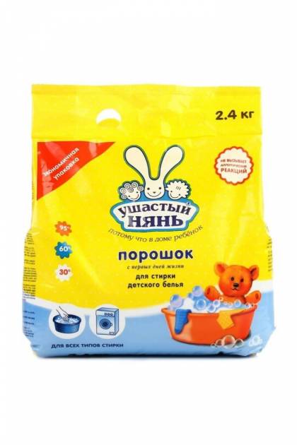 Порошок для стирки Ушастый нянь 2.4 кг