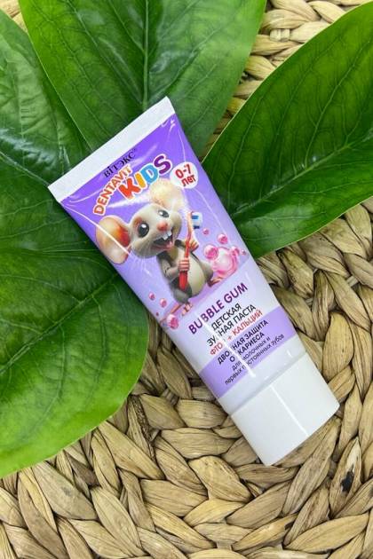 Зубная паста детская BUBBLE GUM 65гр