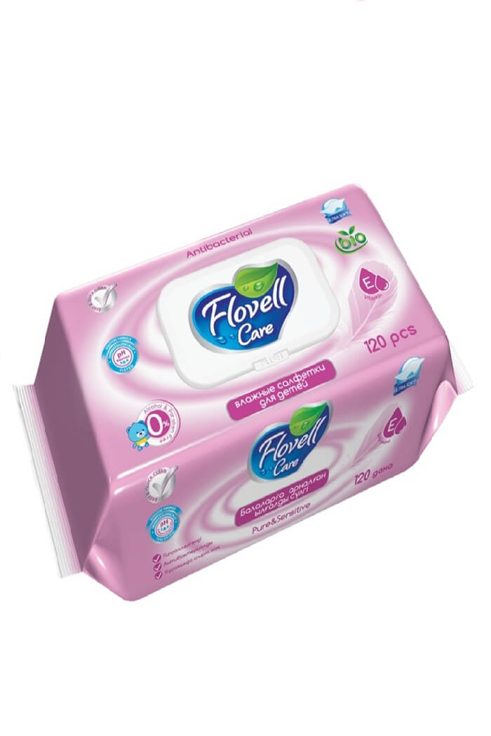 Влажные салфетки Flovell care 15шт