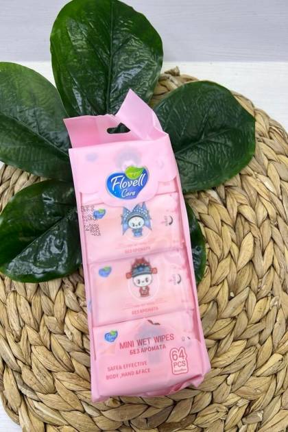 Влажные салфетки Flovell care 8*6шт