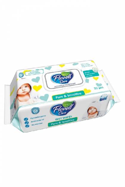 Влажные салфетки Flovell care 72шт