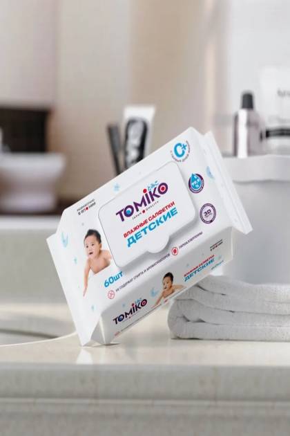 Влажные салфетки TOMIKO 60шт