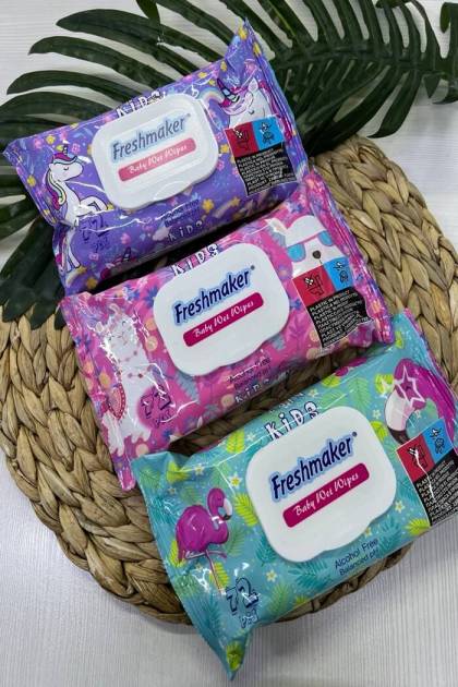 Влажные салфетки Freshmaker 72шт (Цвет: Фиолетовый)