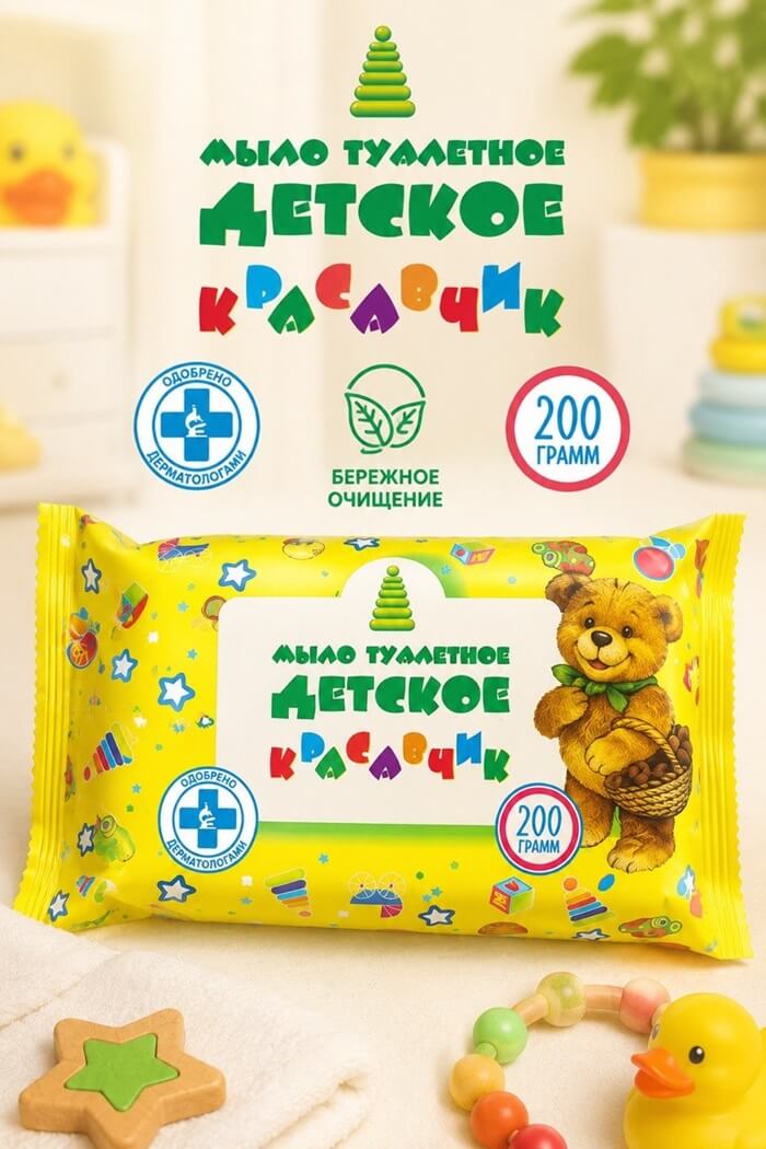 Мыло детское твердое Детское 200гр