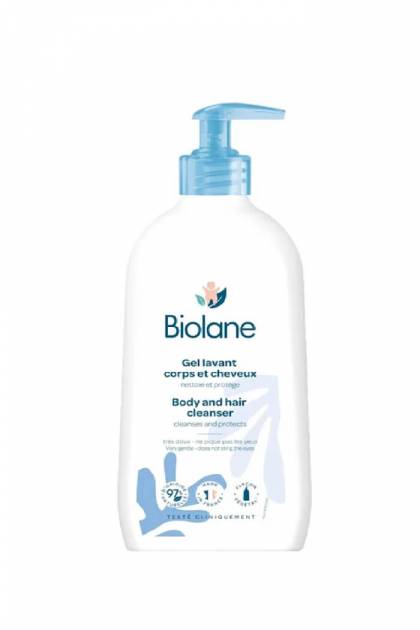 Гель для мытья тела и волос 2в1 Biolane 350мл