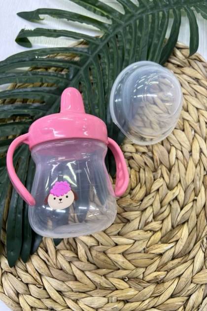 Поильник пластик Бусинка 6мес+ 250мл (Цвет: Розовый)