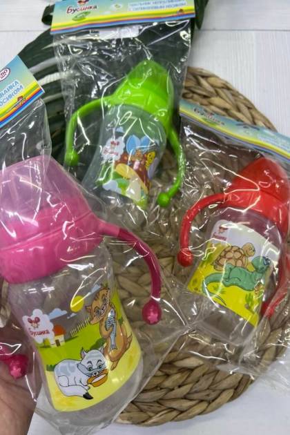 Поильник Силикон Бусинка 6мес+ 250мл (Цвет: Розовый)