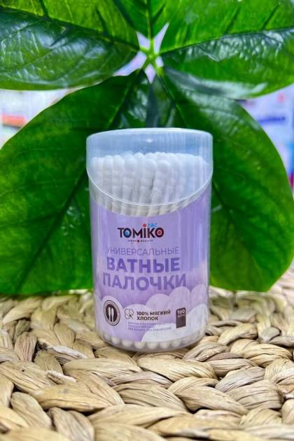 Ватные ушные палочки TOMIKO 100шт