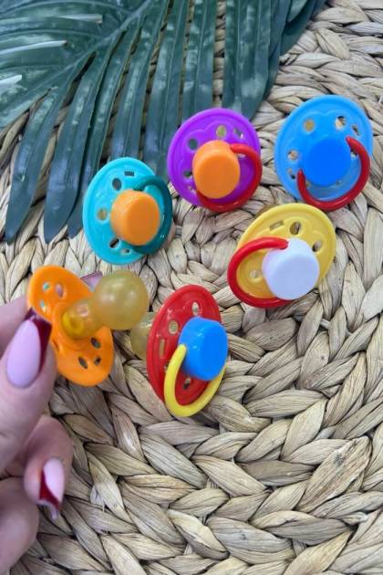 Соска Латекс круглая Бусинка 12+мес (Цвет: Сиреневый)