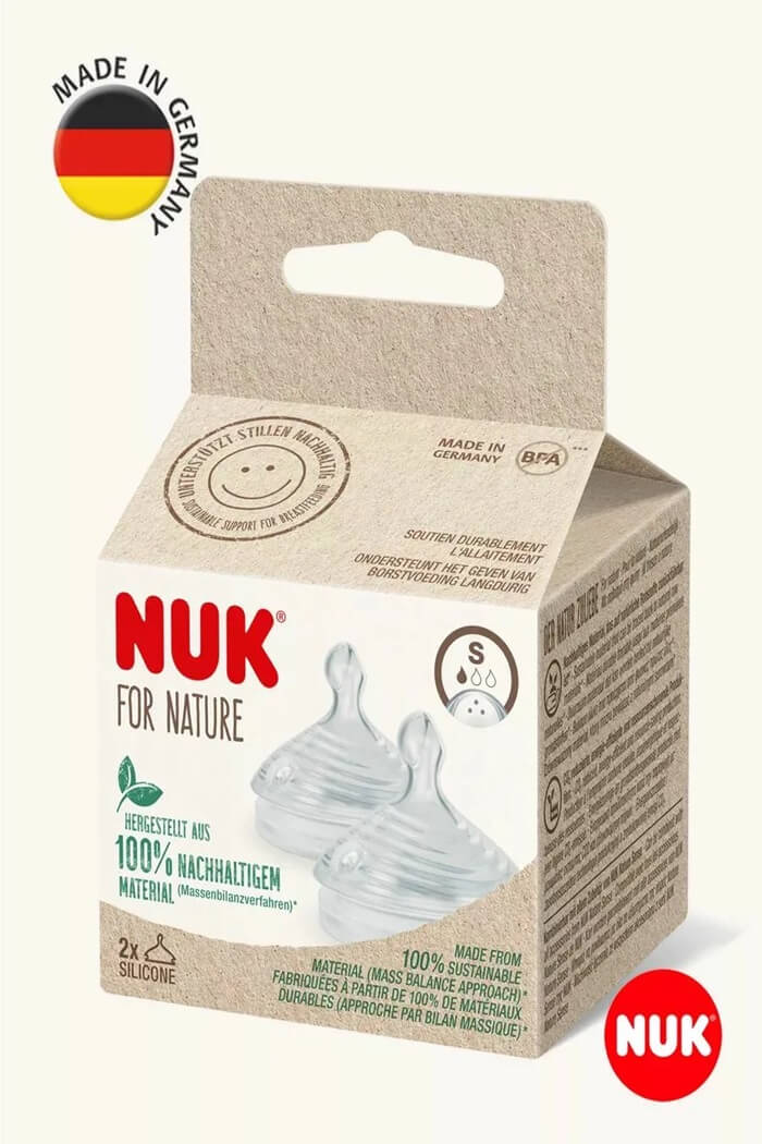 Соска на бутылочку Силикон NUK размер M 2шт