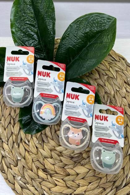 Соска Силикон NUK 0-6мес (Цвет: Оранжевый)