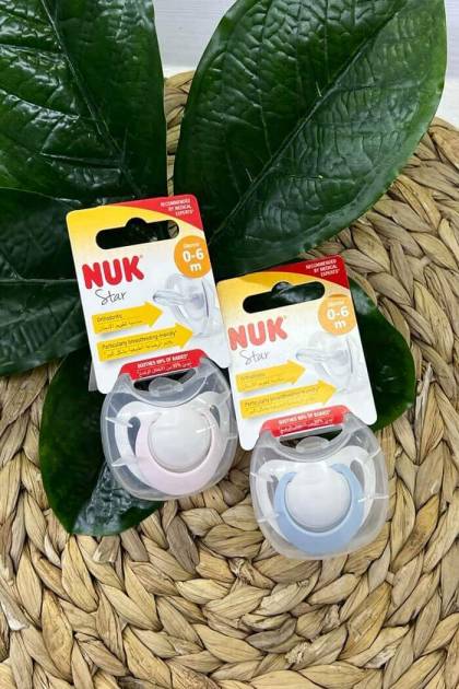 Соска Силикон NUK 0-6мес (Цвет: Розовый)