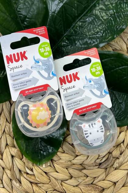 Соска Силикон NUK 18-36мес  (Цвет: Серый)