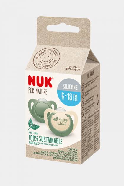 Соска Силикон NUK 6-18мес 2шт