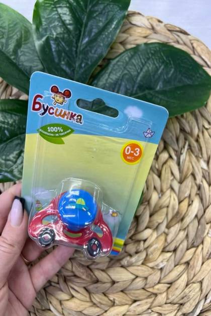 Соска силикон Бусинка 0-3мес (Цвет: Красный)