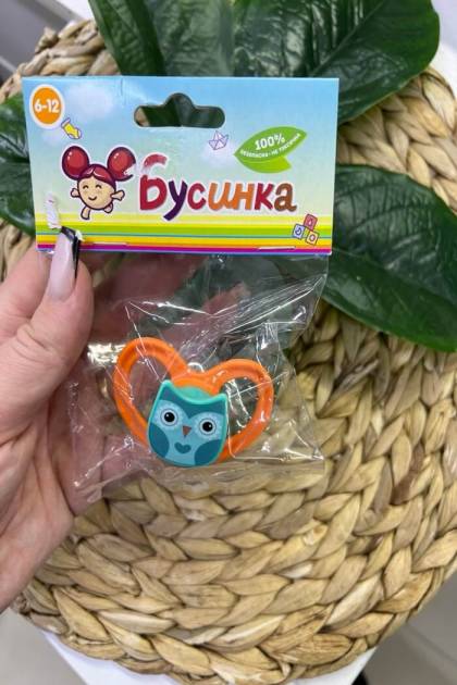 Соска силикон Бусинка 6-12мес (Цвет: Оранжевый)