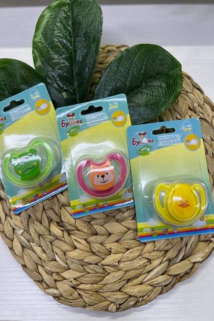 Соска силикон Бусинка 6-18мес (Цвет: Розовый)