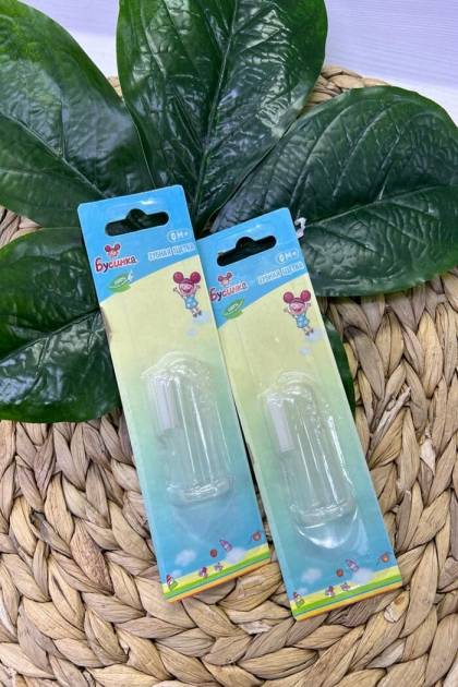 прорезыватель Зубная щетка Бусинка 0+