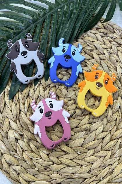 Прорезыватель коровка (Цвет: Синий)