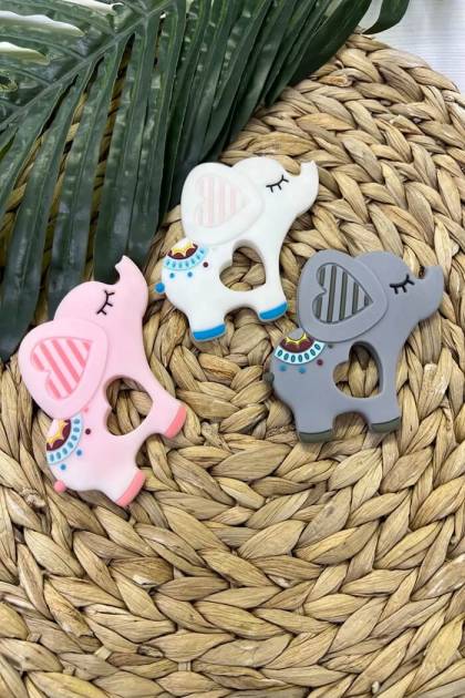 Прорезыватель грызунок слоник (Цвет: Серый)