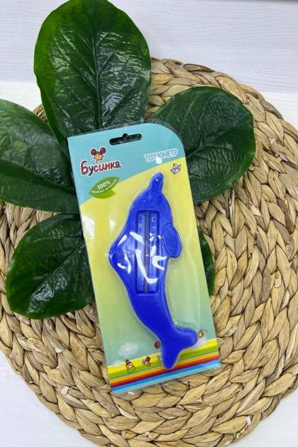 Градусник для воды Бусинка «Дельфин» (Цвет: Синий)