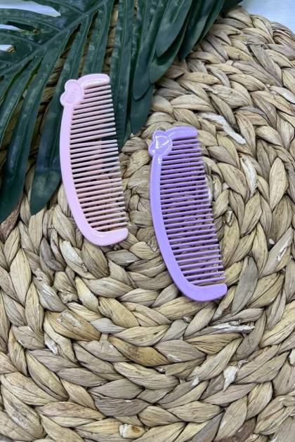 Расчески карманные с сердечком (Цвет: Сиреневый)