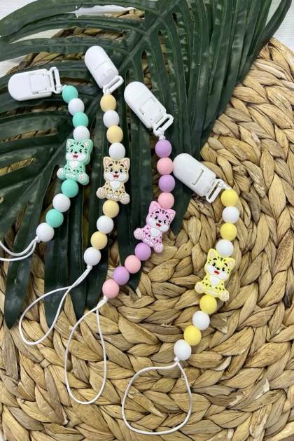 Соскодержатель Зверята (Цвет: Серый)