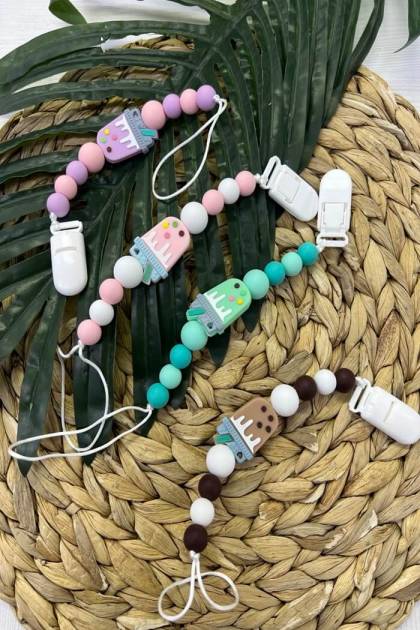 Соскодержатель мороженое (Цвет: Сиреневый)