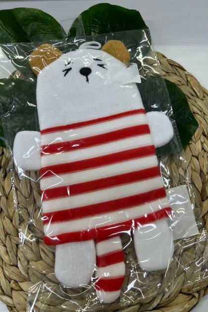 Губка-Мочалка детская для тела Мишка 0+