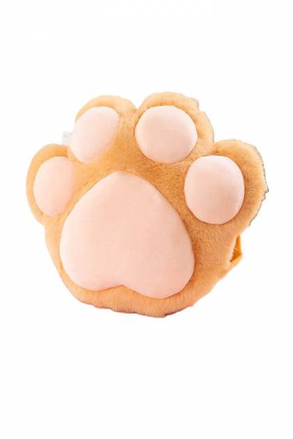 Подушка обнамашка Лапка бежевая