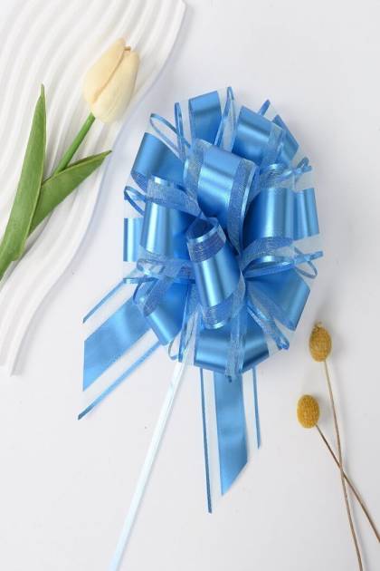 Бант большой Голубой
