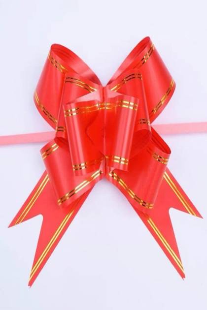 Бант средний Красный