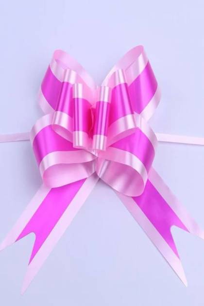 Бант средний Ярко-Розовый