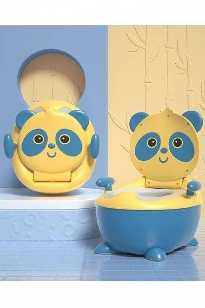 Горшок детский Панда Сине-жёлтый
