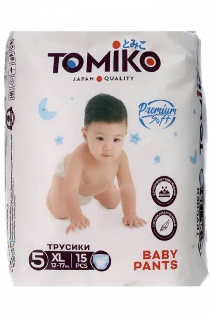 Подгузники Томико ХL 15 шт
