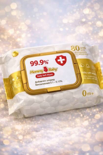 Влажные салфетки  Mommy Baby 80 шт