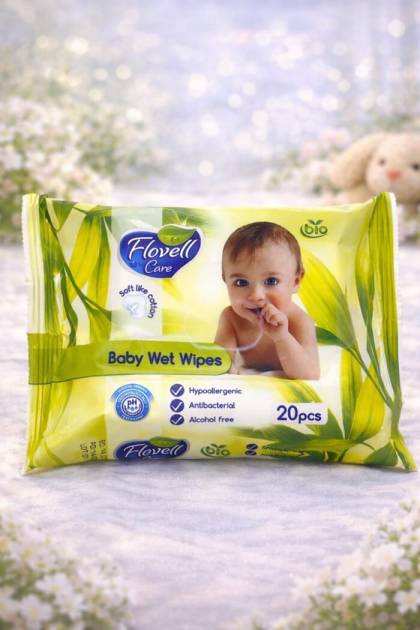 Влажные салфетки Flovell детские 20 шт