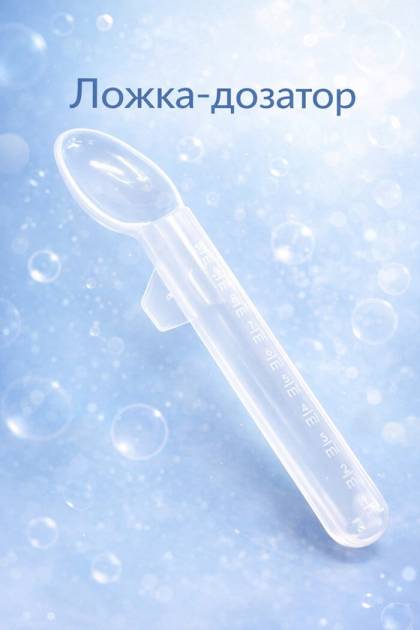 Ложечка для кормления силикон голубая