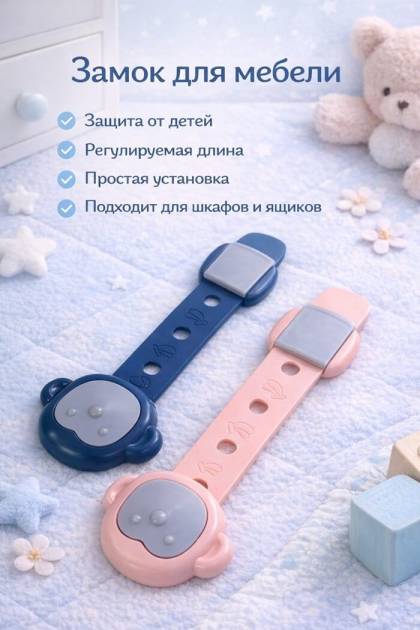 Защита для шкафчиков Обезьянка (Цвет: Синий)