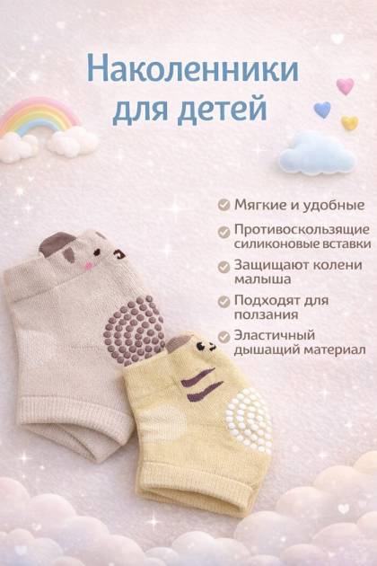 Наколенники для детей (Цвет: Песочный)