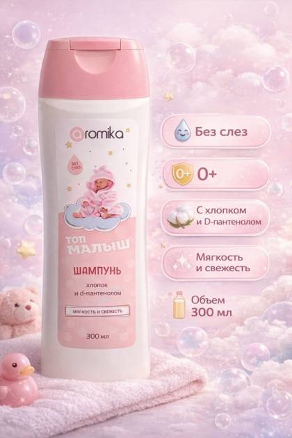 Шампунь Топ малыш хлопок с пантенолом