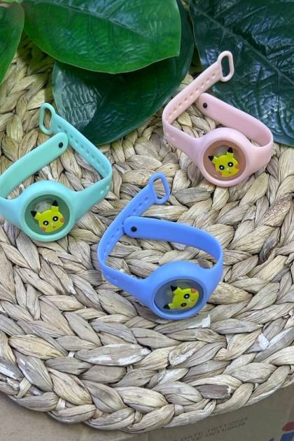 Браслет от комаров Пикачу (Цвет: Персиковый)